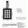 C509-12КЛ Клавіатура мембранна 3х4 (матова) C509-12КЛ Клавіатура мембранна 3х4 (матова)